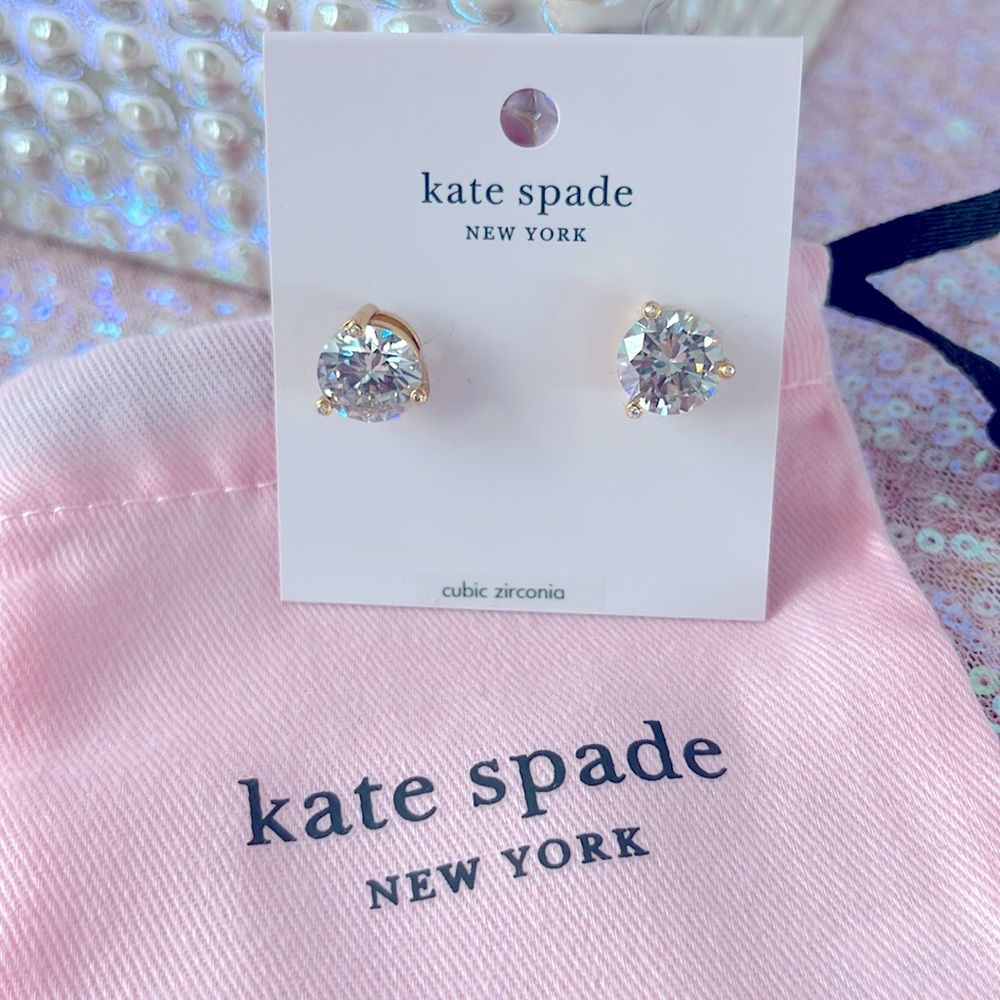 🆕♠️KATE SPADE RISE AND SHINE STUDS - Picture 1 of 8